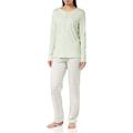 Calida Damen Blooming Nights Pyjamaset, Tender Green, 40-42