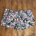 American Eagle Outfitters Shorts | American Eagle Outfitters Size 10 Plaid Patchwork Shorts | Color: Blue/Cream | Size: 10