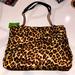 Kate Spade Bags | Kate Spade Leopard Print Nylon Bag With Large Bow Detail And Chain Straps | Color: Brown/Tan | Size: Os