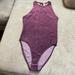 Free People Tops | Free People Velvet Bodysuit | Color: Purple | Size: S