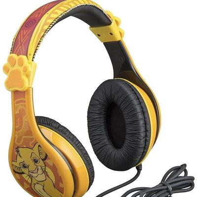 Disney Headphones | Headphones For Kids Lion King Adjustable Stereo Tangle-Free 3.5mm Jack Wire | Color: Black/Orange | Size: Boys/Girls