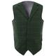 Men'S Business Suit Vest - Men Vintage Plaid Lapel Suit Vest Fashion Sleeveless Single Breasted Business Party Wedding Plus Size Waistcoat,Green,3Xl