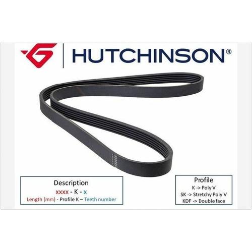 HUTCHINSON Keilrippenriemen Poly-V für RENAULT NISSAN 8200833550 8200072113 11720-1KT0A 1127 K 7