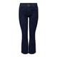 ONLY CARMAKOMA Damen Carsally Hw Flared Dnm Bj370 Noos Jeans, Dark Blue Denim, 50W / 32L EU