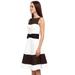 Kate Spade Dresses | Kate Spade Boat Neck Black And White Fit And Flare Rio De Janiero Dress Size 4 | Color: Black/White | Size: 4