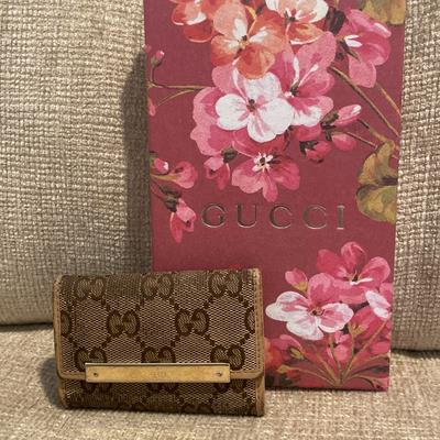 Gucci Accessories | Authentic Gucci Key And Cars Holder | Color: Brown/Cream | Size: Os