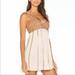 Free People Dresses | Nwt Peach Pink Free People Sequined Dress Size Small | Color: Cream/Gold | Size: S