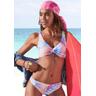 Bügel-Bikini KANGAROOS Gr. M (38/40), Cup C/D, bunt Damen Bikini-Sets Bügel-Bikini Ocean Blue im Batik-Design