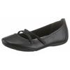 Ballerina TAMARIS "Caterina", Damen, Gr. 37 (4,5), schwarz, Lederimitat, sportlich, Schuhe, Flats, Festtagsmode, Slipper mit Gummizugriemchen, Topseller