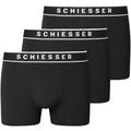 Boxer SCHIESSER ""95/5"" Gr. 4, schwarz (schwarz, schwarz, schwarz) Herren Unterhosen Schiesser