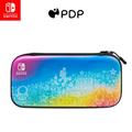 PDP Gaming Offiziell Lizenziert Switch Slim Deluxe Travel Case - STAR SPECTRUM - Semi-Hardshell - Console Stand - PRotective PU Leather - Holds 14 Games - Works mit Switch OLED & Lite