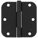 National Hardware 3.5" H x 3.5" W Butt Bearing Triple Door Hinges in Gray/Black | 3.5 H x 3.5 W in | Wayfair N830-447