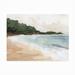 Beachcrest Home™ Briley Cove Break I Outdoor Wall Decor All-Weather Canvas in White/Black | 35 H x 47 W x 1.5 D in | Wayfair