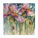 Lark Manor™ Poway Siberian Iris Purple Outdoor Wall Decor All-Weather Canvas, Wood | 18 H x 18 W x 1.5 D in | Wayfair