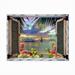 Beachcrest Home™ Saniyah Leo Kelly "Tropical Window To Paradise III" Outdoor All-Weather Wall Decor All-Weather Canvas | Wayfair