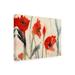 Lark Manor™ Himmel Sheila Golden "Poppies" Outdoor All-Weather Wall Decor All-Weather Canvas | 14 H x 19 W x 1.5 D in | Wayfair