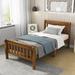 Winston Porter Cyncere Twin Solid Wood Platform Bed Wood in Brown | 35.4 H x 41.3 W x 79 D in | Wayfair E8DBEFA8462B4722A0FB42246277A932