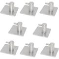 Ebern Designs Tenli Wall Mounted Robe Hook Metal in Gray | 1.77 H x 1.77 W x 1.18 D in | Wayfair B602E12301754EED86582D297D1E627F