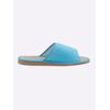 Pantoffel CLASSIC, Damen, Gr. 40, blau (türkis, marine), Textil, Schuhe Damenschuh Hausschuh Pantoffeln