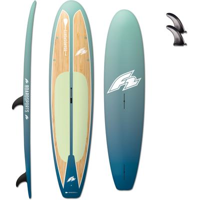SUP-Board F2 "Ride Pro Bamboo" Wassersportboards Gr. 10,4 317 cm, grün Stand Up Paddle