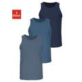 Tanktop H.I.S Gr. 10/4XL, blau (dunkelblau, mittelblau, blau) Herren Tops Ärmellose Shirts