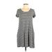 Forever 21 Casual Dress - Shift: Gray Print Dresses - Women's Size Small