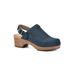 Women's White Mountain Being Convertible Clog Mule by White Mountain in Navy Suede (Size 8 1/2 M)