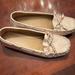 Michael Kors Shoes | Michael Kors Cream White Patent Leather Moccasin Shoes 7 1/2 Medium | Color: White | Size: 7.5