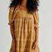 Free People Dresses | Free People Bask In The Sun Tunic Dress Babydoll Xs, S | Color: Brown/Gold | Size: Various