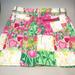 Lilly Pulitzer Skirts | Lilly Pulitzer Womens A-Line Skirt Size 8 Multi-Color Patchwork | Color: Green/Pink | Size: 8