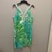 Lilly Pulitzer Dresses | Lilly Pulitzer Green Sheen Tessa Shift Dress | Color: Blue/Green | Size: 10
