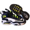 Nike Shoes | Nike Air Griffey Max 1 (Gs) 437353 101 Youth 4.5 Navy Blue & White Neon Green | Color: Blue/White | Size: 4.5b