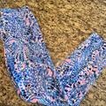 Lilly Pulitzer Pants & Jumpsuits | Lilly Pulitzer Size 2 Kelly Skinny Pants In Blue Tic Tac Tile | Color: Blue/Pink | Size: 2