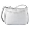 Umhängetasche TOM TAILOR DENIM "Cilia", Damen, Gr. B/H/T: 21,5cm x 14cm x 4cm, silber, Polyurethan, Polyurethan (PU), clean, gepflegt, unifarben, Taschen, lässige Handtasche für die Party aus Lederimitat in strahlenden Farben