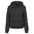 Winterjacke URBAN CLASSICS "Kinder Girls Hooded Puffer Jacket" Gr. 134/140, schwarz (black) Mädchen Jacken Winterjacken
