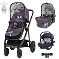Cosatto 3 in 1 Travel System, Wow 2 - Birth to 25kg, Compact Fold, Inc Carrycot, iSize Car Seat, Adapters & Raincover (Wilderness)