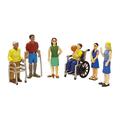 Miniland 27389-6 Figuren mit körperlichen Behinderungen 12,5 cm