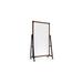 Ghent Prest Mobile Magnetic Whiteboard, 74" x 40" Porcelain/Wood in Brown | 73.75 H x 40.5 W x 20 D in | Wayfair PRS6M7440BC