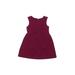 OshKosh B'gosh Dress - A-Line: Burgundy Solid Skirts & Dresses - Size 4Toddler