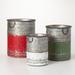 The Holiday Aisle® 3 Piece Patinaed Holiday Container Set Metal | 16 H x 12.5 W x 12.5 D in | Wayfair FD87F3ECF3164EF9BD8BC02226BAB5BC