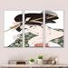 Red Barrel Studio® Japanese Ukiyo-E Woman - Mid-Century Modern Framed Canvas Wall Art Set Of 3 Canvas, Wood in White | 28 H x 36 W x 1 D in | Wayfair