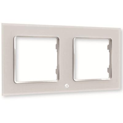 Shelly - Wandtaster-Rahmen Wall Frame 2, weiß, 2-fach