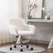 Faux Fur Home Office Chair Fluffy Fuzzy Vanity Chair Swivel Desk Chair