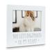 Curata White Wooden You Left Pawprints on My Heart Pet Remembrance 4x6 Photo Frame