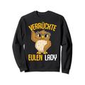 Verrückte Eulen Lady Damen Eule Sweatshirt