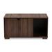 Walnut Odile Cat House Litter Box Enclosure, 18.9" L X 35.4" W X 17.7" H, Small/Medium, Brown