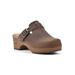 Women's White Mountain Behold Clog Mule by White Mountain in Brown Leather (Size 8 M)
