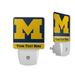 Michigan Wolverines Personalized 2-Piece Nightlight Set