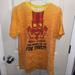 Disney Shirts | Disney Parks Inside Out Anger Tshirt Medium Graphic Tee Yellow Orange Pixar. | Color: Orange/Yellow | Size: M