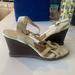 Michael Kors Shoes | Michael Kors Wedge Sandal. Worn But Still Nice! | Color: White | Size: 7.5